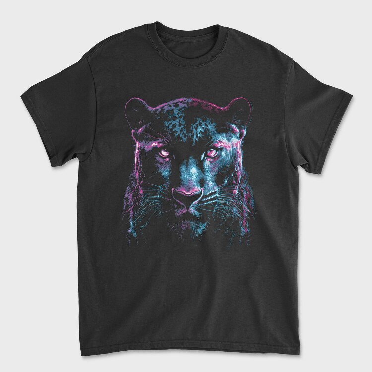 Neon Panther, Tricou Barbati (Unisex)