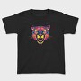 Neon Wild Feline Roar Angry Pumpa, Tricou Copii