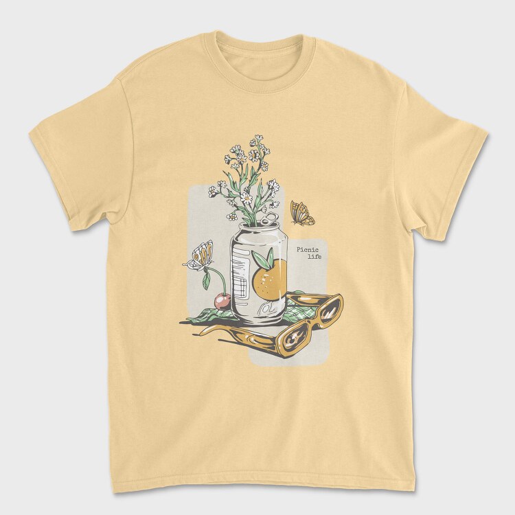 Picnic Life Spring, Tricou Barbati (Unisex)