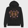 Pink Butterfly And Flowers Beauty Within, Hanorac Oversize Barbati (Unisex)