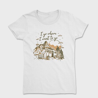 Van Car Driving In Forest Van Life Let S Live, Tricou Femei