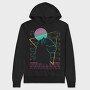 Vaporwave Alpaca Retro, Hanorac Oversize Barbati (Unisex)