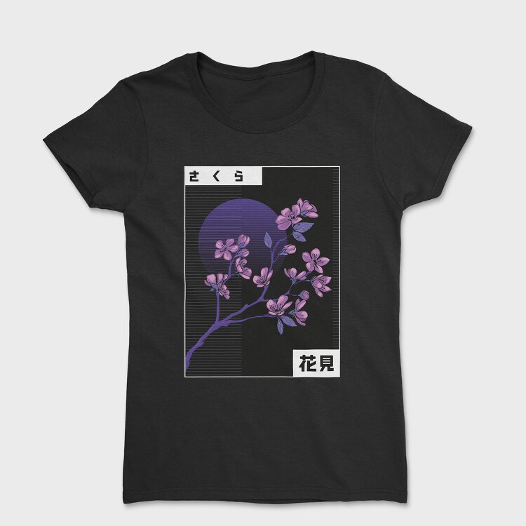 Vaporwave Cherry Blossom, Tricou Femei