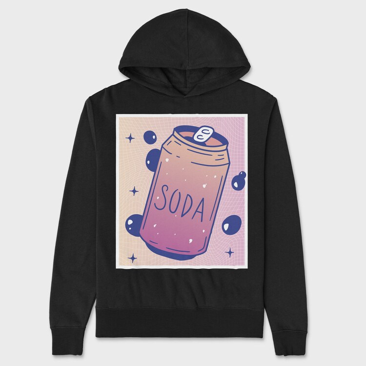 Vaporwave Soda Can, Hanorac Oversize Barbati (Unisex)