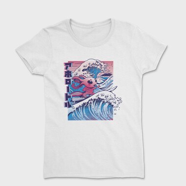 Vaporwave Surfing Axolotl Surf, Tricou Femei