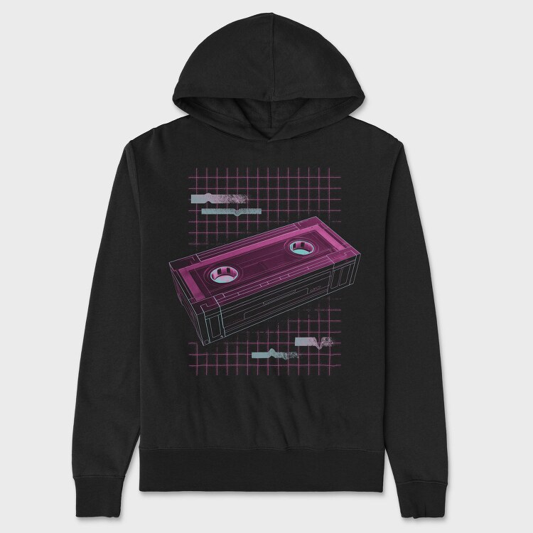 Vaporwave Vhs, Hanorac Oversize Barbati (Unisex)