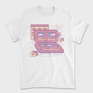 Vaporwave Videogame Console Pink Consola, Tricou Barbati (Unisex)