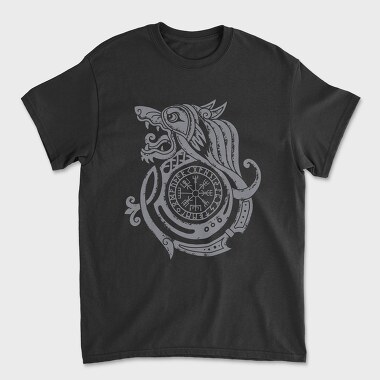 Viking Wolf, Tricou Barbati (Unisex)