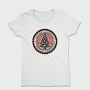 Vintage Christmas Tree Emblem, Tricou Femei