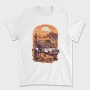 Vintage Cowboy And Truck, Tricou Barbati (Unisex)