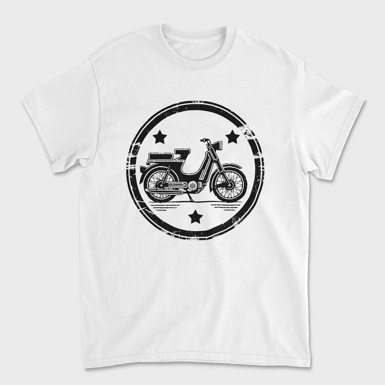 Vintage Moped Motorcycle Cyclomotor, Tricou Barbati (Unisex)