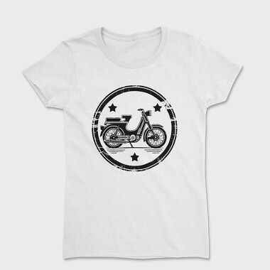 Vintage Moped Motorcycle Cyclomotor, Tricou Femei