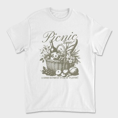 Vintage Picnic Basket, Tricou Barbati (Unisex)