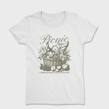 Vintage Picnic Basket, Tricou Femei