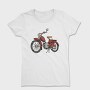 Vintage Red Motorcycle, Tricou Femei