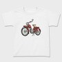Vintage Red Motorcycle, Tricou Copii