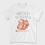 Vintage Santa Best Wishes Grunge, Tricou Barbati (Unisex)