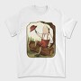Vintage Toad Hat Illustrations 08, Tricou Barbati (Unisex)