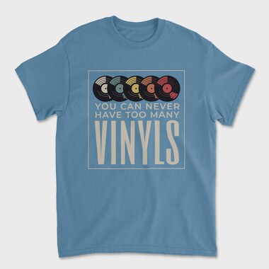 Vinyl Records Quote, Tricou Barbati (Unisex)