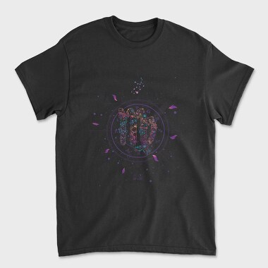 Virgo Floral Zodiac Sign 06, Tricou Barbati (Unisex)