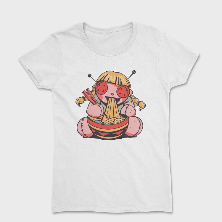 Voodoo Doll Eating Spaghetti, Tricou Femei