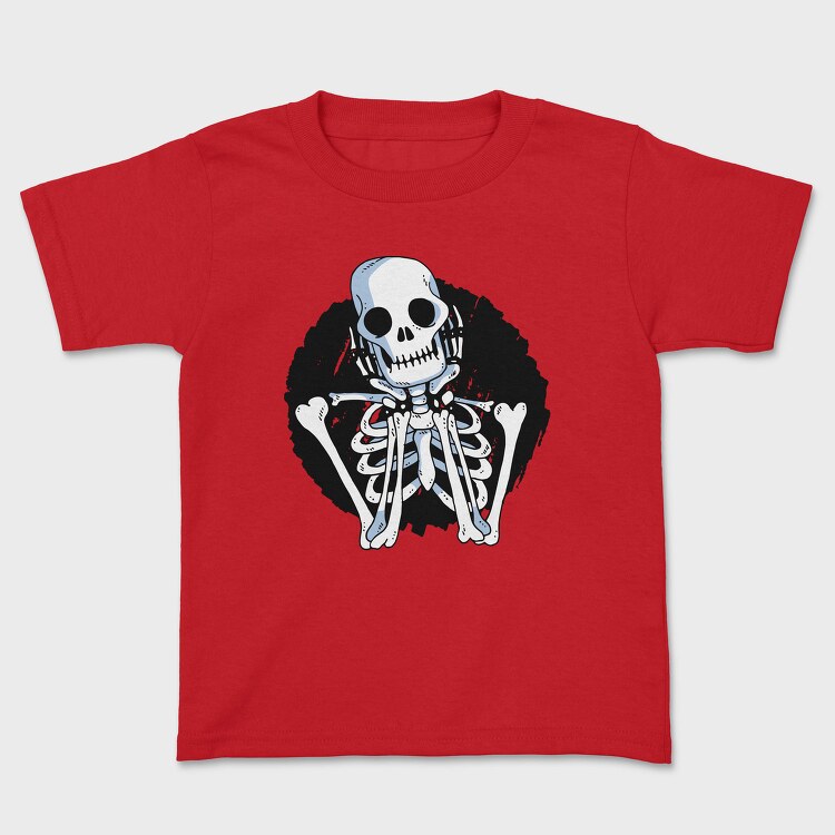 Waiting Skeleton Illustration 001, Tricou Copii