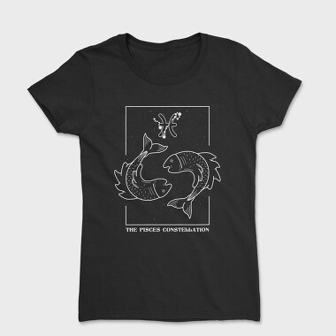 Pisces Constellation Zodiac, Tricou Femei