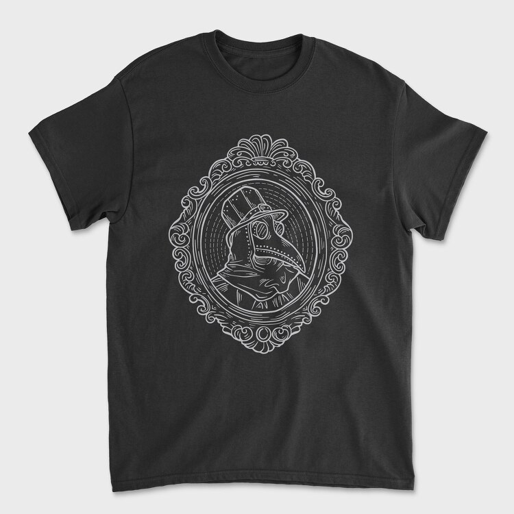 Plague Doctor Portrait, Tricou Barbati (Unisex)