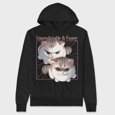 Playful Grumpy Cats, Hanorac Oversize Barbati (Unisex)