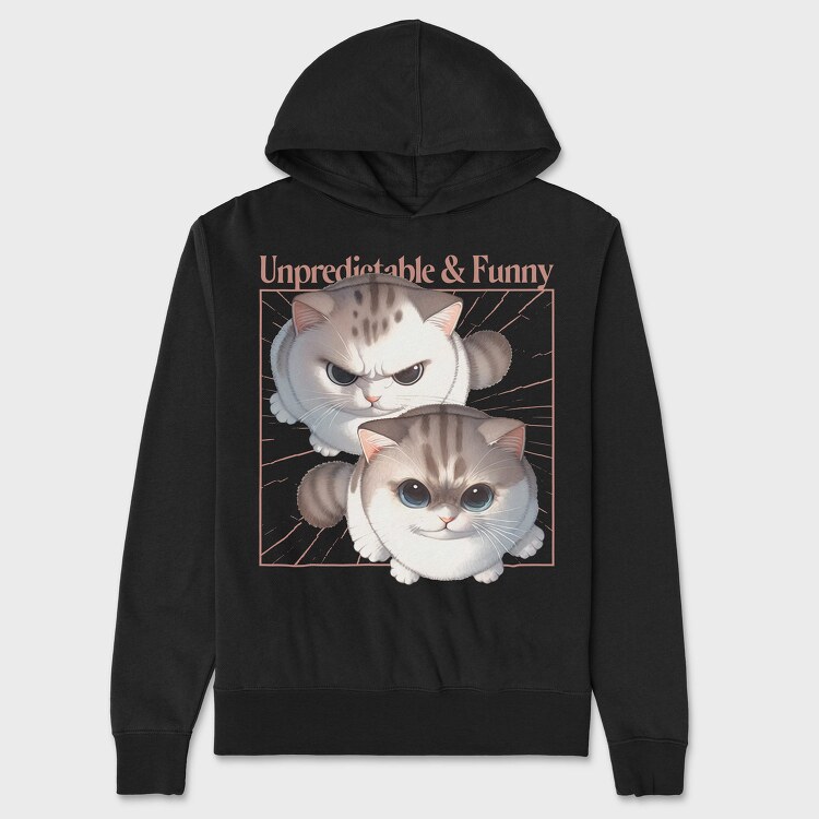 Playful Grumpy Cats, Hanorac Oversize Barbati (Unisex)