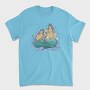 Plus Sized Mythological Two Mermaids, Tricou Barbati (Unisex)