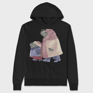 Polar Bear Hug, Hanorac Oversize Barbati (Unisex)