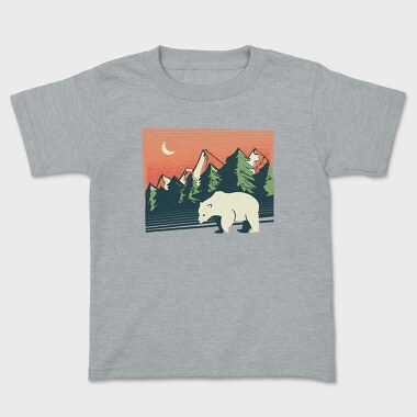 Polar Bear Landscape, Tricou Copii