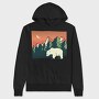 Polar Bear Landscape, Hanorac Oversize Barbati (Unisex)