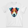 Polygonal Jack Russell Dog 2, Tricou Barbati (Unisex)