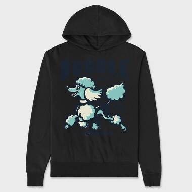 Poodle Mom, Hanorac Oversize Barbati (Unisex)