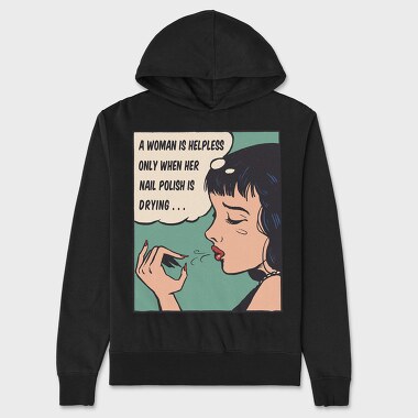 Pop Art Nail Polish, Hanorac Oversize Barbati (Unisex)