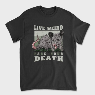 Possum Wild Animal Funny Quote Illustration, Tricou Barbati (Unisex)
