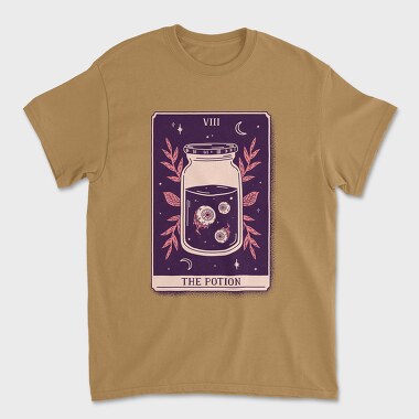 Potion Mystical Tarot Card 08, Tricou Barbati (Unisex)