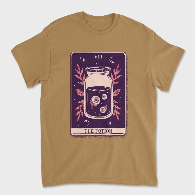 Potion Mystical Tarot Card 08, Tricou Barbati (Unisex)