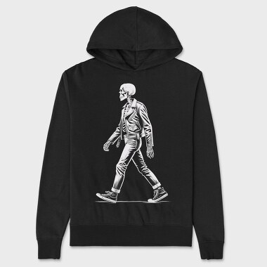 Walking Skeleton, Hanorac Oversize Barbati (Unisex)