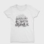 Watch And Cats Painting Parody, Tricou Femei
