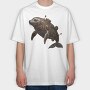 Steampunk Sea Animal, Tricou Oversize Barbati (Unisex)