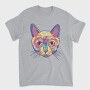 Watercolor Colorful Cat, Tricou Barbati (Unisex)