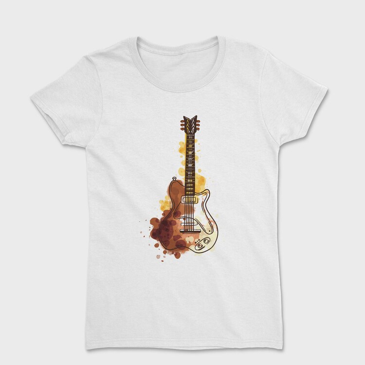 Watercolor Guitar, Tricou Femei