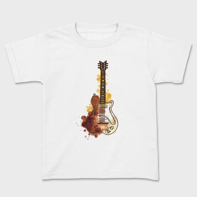 Watercolor Guitar, Tricou Copii