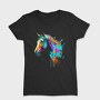 Watercolor Horse Head Drip, Tricou Femei