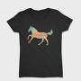 Watercolor Horse Silhouette, Tricou Femei