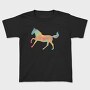 Watercolor Horse Silhouette, Tricou Copii
