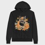 Watercolor Kitten Cute Cat, Hanorac Oversize Barbati (Unisex)
